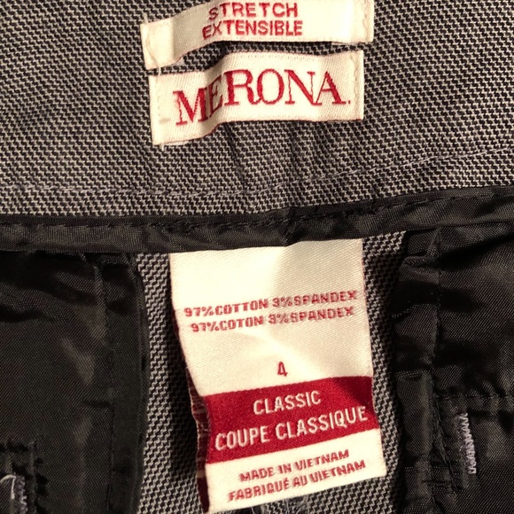 Merona heather gray cotton classic pants 4 - Picture 3 of 5